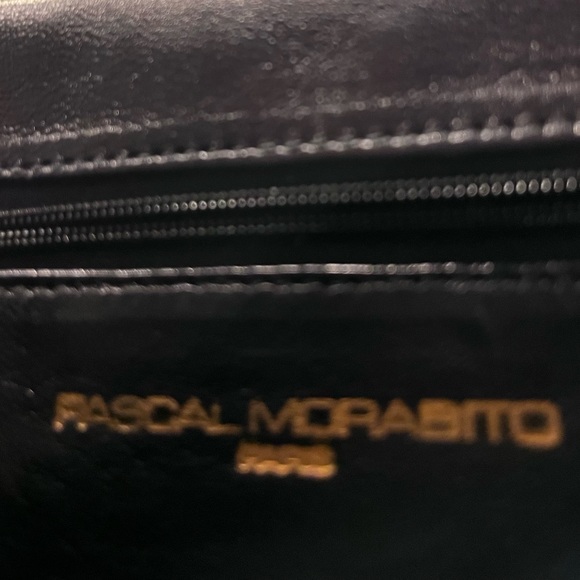 Vintage French designer  pascal moralities black clutch - Picture 3 of 4